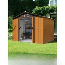 판넬 창고 선반 하우스 조립식 창고 농막 야외 농기구 보관함, 회색경사지붕모델A-업그레이드및두꺼워짐