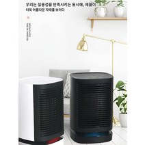 가정용 스마트 타이밍 휴대용 온풍기 원격난로, 유럽 규정, 흔들리는 머리 터치 모델(블랙)