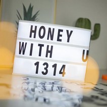 LED 레터링 무드등 박스