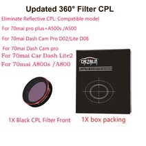 사이드 백 미러 카메라 전방 후방 카메라 차량용카메라오리지널 샤오미 70 마이 프로 원형 CPL 편광판 70, 01 A500 Upgrade version