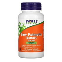 나우푸드 쏘팔메토 Saw Palmetto Extract 320 mg 90 식물성 캡슐 호박씨유 carrageenan 글리세린 카라기난 Serenoa repens