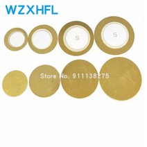 10pcs 피조 요소 사운 더 센서 트리거 드럼 디스크 구리 스피커 1M 20MM 27MM 35MM 50MM 압전, [04] 10pcs 27MM
