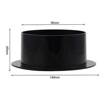 덕트 부자재 ABS 플랜지 환기 배기 커넥터 주방용 벽걸이 어댑터 인공 호흡기, [01] 4inch 100mm