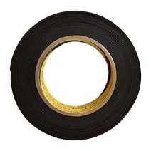 EVA 단면 흑색 스펀지 테이프 1t x 10mm x 7.5M 완충