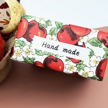 HAND MADE 스티커 흰색 봉인지 샐러드 타르트포장 봉인지