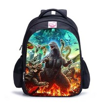 공룡피규어 고질라 대 콩 킹 어린이 책가방 배낭 학교 가방 소년 유치원 기본 Mochila, [01] 27X14X35cm, [08] -30