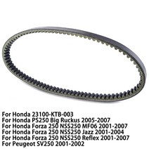 오토바이 드라이브 벨트 전송 혼다 Forza 250 NSS250 MF06 재즈 리플렉스 PS250 빅 Ruckus SV250 23100-KTB-003
