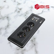 회전 3구 2USB 빌트인콘센트 매립형 홈카페 설치 멀티 전원선, 실버