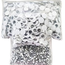 해피아이 뿅뿅이 스팡클 눈알 [대용량] 만들기재료 붙이는 눈알, 18mm_3-6, 400개