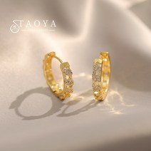 순금 링 귀걸이 여자 심플한 디자인 마이크로 지르콘 상감 작은 골드 컬러 후프 여성용 패션 쥬얼리 절묘한 액세서리