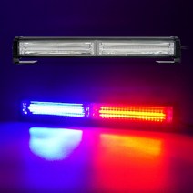 자동차 경광등 시거잭 모듈내장형 COB면발광 LED바라이트 2구 자동차 써치라이트 렉카 시그널램프, 레드LED, 옐로우LED