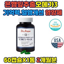 은행잎 추출 오메가3 중년 노년 기억력 혈행개선