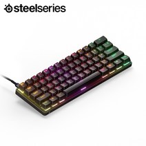 스틸시리즈 Apex 9 Mini US 리니어 적축 게이밍 기계식 키보드 64837, Apex 9 Mini US 적축 기계식 64837