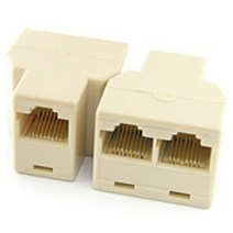 인터넷분배기 RJ-45 분배기 어댑터 커넥터 이더넷 네트워크 RJ45 케이블 CAT5 CAT6 LAN 8P8C 모듈 플매트 카펫 러그 노트북, [03] 5pcs