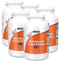 나우푸드 뉴트리셔널 이스트 플레이크 284g NOW Nutritional Yeast Flakes, 5팩