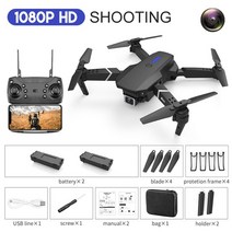 드론 초미니 초소형 입문용 선물 gps 4k 5g wifi fpv daul 카메라 1080p hd 공중 사진 장애물 회피 quadcopter 헬리콥터 rc 거리, 1080p 카메라 bk 2b