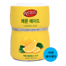 리치스 레몬에이드 -카페 파우더, 3개, 1봉, 550g