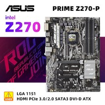 박격포 마더보드 소켓 프라임 Z270P 인텔 Z270 7 세대 6 i7 i5 i3 SATA3 1151 4 xDDR4 DIMM 64GB HDMI PICE3.0 ATX, CPU