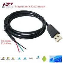 모듈avrisp 컴퓨터부품 실리콘 랩스 CP210x USB RS232 RJ9 콘솔 케이블 4P4C Naar RJ10 Remeha CV Kete Oa, 01 CP2102 RS232 DIY_01 20cm
