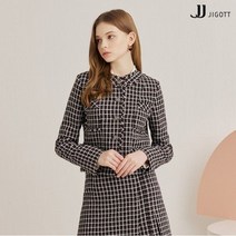 JJ지고트 멀티 믹스 프린지 트위드 재킷 GLAM0JK90