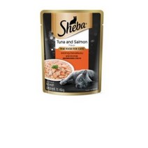 쉬바 고양이 주식 파우치 참치와 연어, 70g, 3개