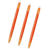 파이롯트 프릭션 슬림 지워지는 볼펜 0.38mm, 애프리콧 오렌지, 3개