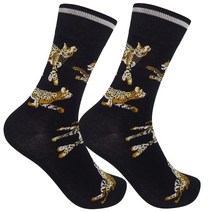 동물 Novelty 크루 양말 - 야생동물 동물원 애호가 선물 현실적인 디자인 유니 프리 Duck, Serval, Serval