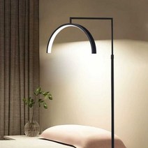 네일샵 피부샷 반달 인테리어 조명 눈보호 속눈썹 미용 램프 리모컨 LED 스탠드, 화이트 3색 무단조광US 플러그 리모컨 부착