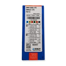 HUAZHICHUN 카바이드 인서트 외부 터닝 공구 CNC 선반 CNMG120404-VP2 PC8110 10 개, 한개옵션0
