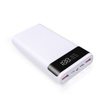 밧데리충전기 차량용 자동차 배터리 충전기 휴대용 DIY 5V 듀얼 USB 6*18650 보조베터리 쉘 케이스 전화 충, 02 white