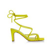 JONATHAN SIMKHAI 조나단 심카이 Ankle Wrap Square Toe 샌들 - LIME102689