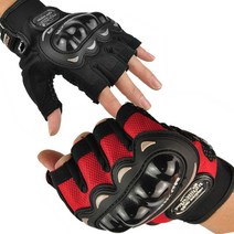 카푸 미끄럼방지 자전거 반장갑, 블랙