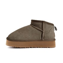 호주 클래식 울트라 미니 플랫폼 스노우 부츠 양피 겨울 숙녀 양모 따뜻한 슬립온 신발 홈 슬리퍼, 02 2_04 37