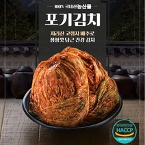 자운영 [순차출고][HACCP인증] 지리담 지리산 고랭지배추로 만든 포기김치 5kg, 1