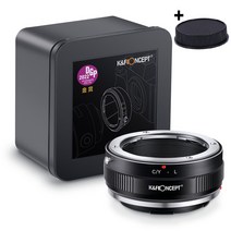 K&F Concept CY-L 콘탁스 CY 렌즈 - 라이카 L 바디 어댑터 - 뒤캡포함-Contax CY lens on Leica L camera adapter