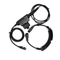 어 튜브 스로트 진동 마이크 헤드셋 Z 전술 U-94/A PTT 켄우드 바오펑 UV-5R 플러스 BF-888S H777 라디오, 한개옵션0