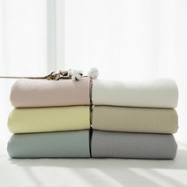 7미리 줄누비 순면 워싱 피그먼트 킹사이즈 이불겸패드 라지킹 이스턴킹 패밀리패드, 레몬옐로우