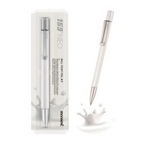 모나미 153 네오볼펜 0.7 mm, White milk, 1개