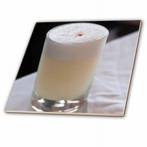 3dRose ct_87053_5 Peru Lima. Pisco Cocktail - SA17 MDE0043 - Michael DeFreitas - Glass Tile 4-Inch, 1, 기타