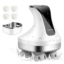 스트레칭 마사지기 마사지매트 매트 안마기 youmay 4d electric head massager 무선 두피 마사지 ipx7 방수 촉진 모발 성장 바디 깊은 조직 반죽 마사지, 4D 머리 마사지기