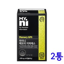 포스파티딜세린 PS 뇌영양제 식약처인증 피에스 300mg 인지력 기억력 개선 은행잎추출물 징코 비타민E 포스타딜세린 수험생 청소년 중년 부모님 두뇌건강 효능 일동제약, 2통, 60타블렛(1000mg)