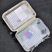 세트_다용도_파우치_속가방_이너백_여행_지퍼_반투명 3B51