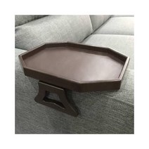 Sofa Arm Clip Table Armrest Tray Table Drinks/Remote Control/Snacks Holder …, Brown