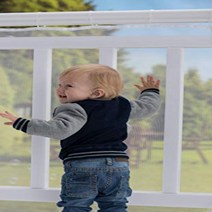 Roving Cove Deck Guard Outdoor Balcony and Stairway Banister Safety Net Baby Proofing Stairs Rail, 1