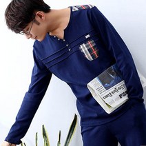 (당일발송)가바바 남성 잠옷 깔끔한 체크 포인트 잠옷 G5968