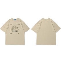 힙합 남성 streetwear t 셔츠 일본 간지 동물 프린트 티셔츠 2021 하라주쿠 코튼 캐주얼 여름 반팔 tshirt 화이트