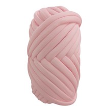 터치온리 자이언트얀 가방 만들기 패브릭 뜨개실 벨벳 자이언트얀 방석 핑거니팅 망고실 빅얀 1kg, 패브릭얀 연핑크, 패브릭얀