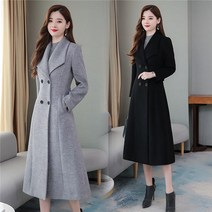 Tagi. 여성 캐쥬얼 모직코트 트렌치코트 가을겨울 슬림 롱코트