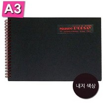 [ACZ_2379572] 아트앤디자인 P0001 블랙스케치북 A3 200g 25장 -44820, 본품선택