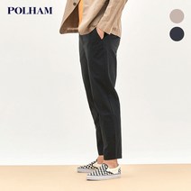 [폴햄] PHB3PP1083 남성 2컬러 봄 가을 면 스판 밴딩 세미와이드 팬츠